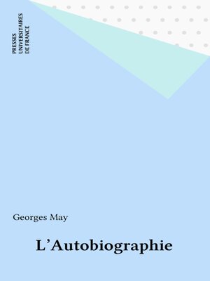 cover image of L'Autobiographie